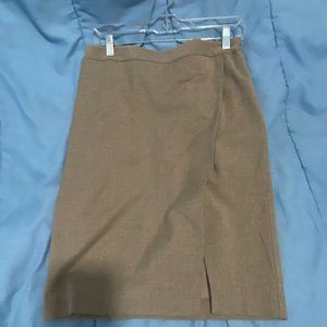 LIKE NEW! Lauren wool blend mock wrap skirt